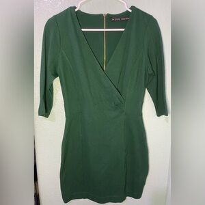 Zara Forest Green Long Sleeve Dress